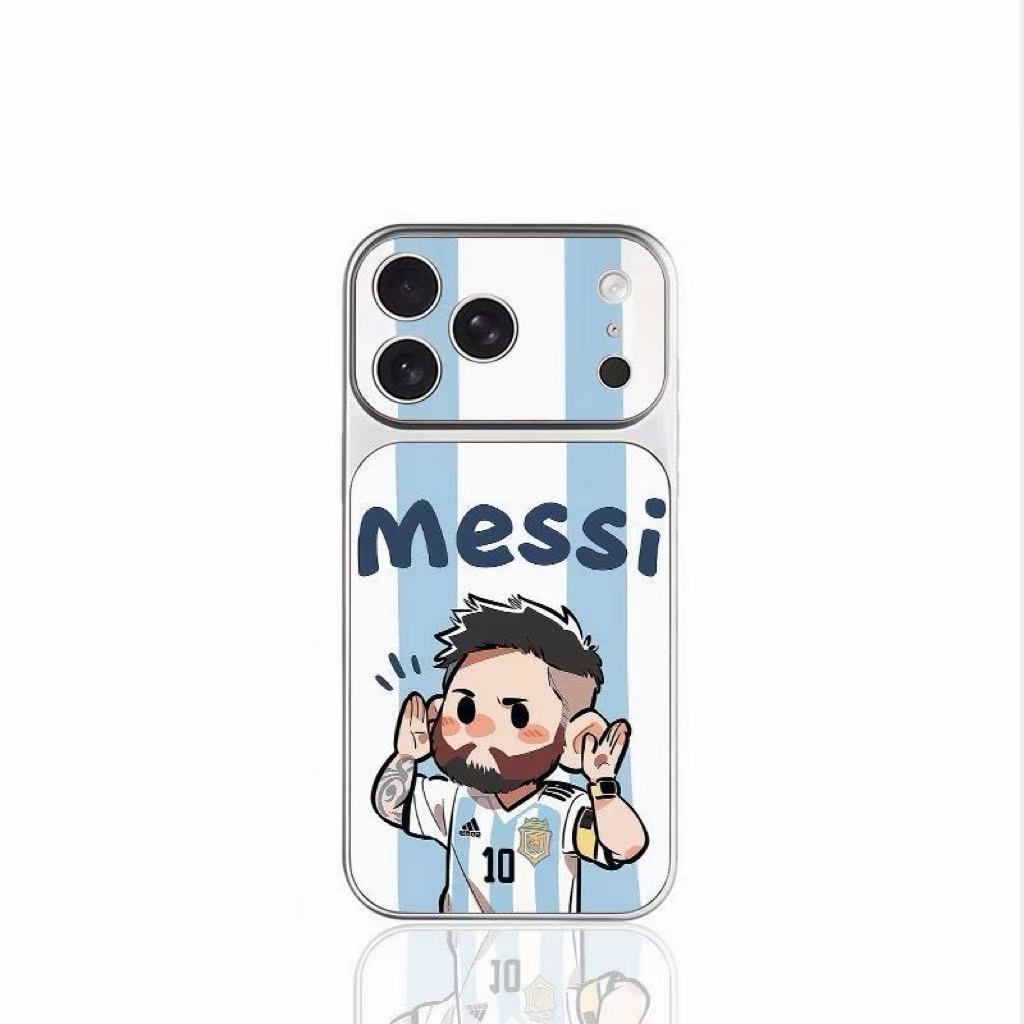 Cute World Cup Soccer Player Phone Case, Cartoon Messi Ronaldo Neymar Protective Phone Shell, Trendy Sports Fans Gift For iPhone Series