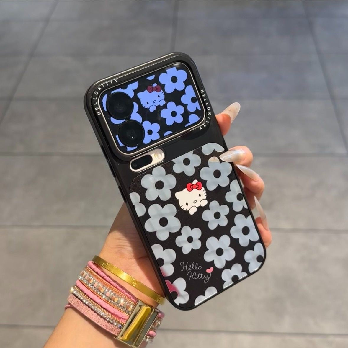 Kawaii Floral Kitty Phone Case Large Camera Window Lens Protection Shockproof Soft Silicone Protective Cover For iPhone 16 15 14 13 12 11 Pro Max Multi Color Options For Women Girls