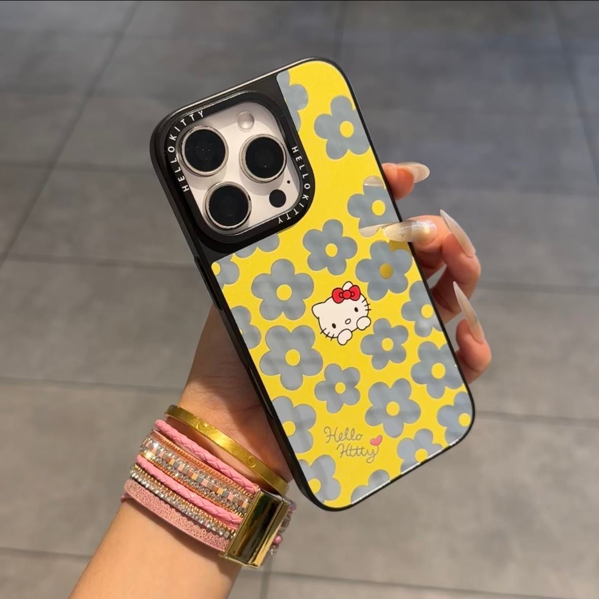 Kawaii Floral Kitty Phone Case Large Camera Window Lens Protection Shockproof Soft Silicone Protective Cover For iPhone 16 15 14 13 12 11 Pro Max Multi Color Options For Women Girls