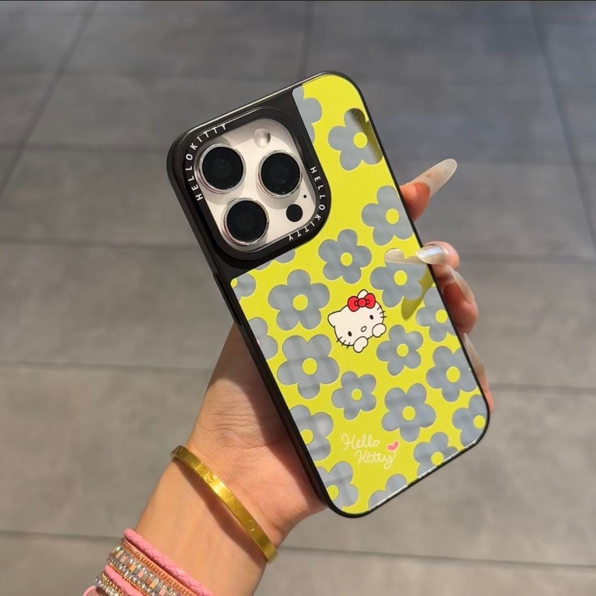 Kawaii Floral Kitty Phone Case Large Camera Window Lens Protection Shockproof Soft Silicone Protective Cover For iPhone 16 15 14 13 12 11 Pro Max Multi Color Options For Women Girls