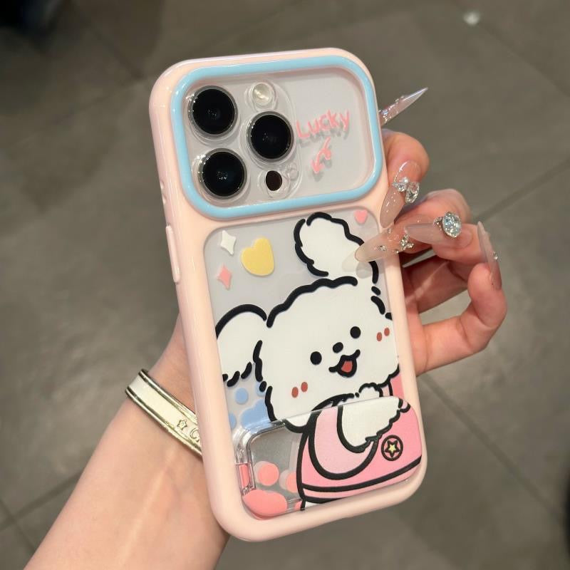 キュートなスポンジ・ボブとパトリックがプリントされたスマホケース。分割された大きなカメラ窓、全周を保護する耐落下衝撃構造、光沢のある明るいカラーフレームが特徴で、かわいいカートゥーンデザイン。iPhone対応。