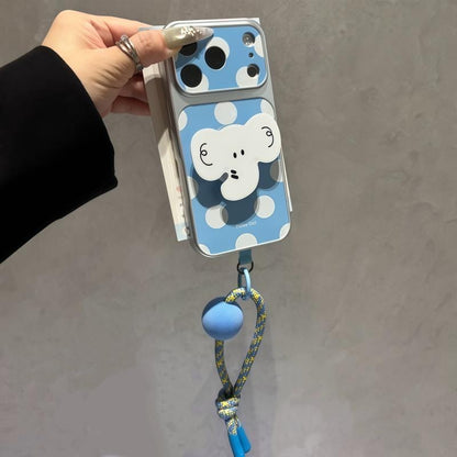 Funda de teléfono 3D Tropical Coconut con correa verde, protectora transparente con estampado de palmera de verano