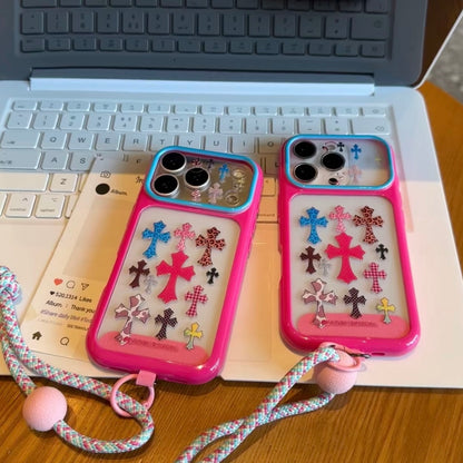 キュートなスポンジ・ボブとパトリックがプリントされたスマホケース。分割された大きなカメラ窓、全周を保護する耐落下衝撃構造、光沢のある明るいカラーフレームが特徴で、かわいいカートゥーンデザイン。iPhone対応。