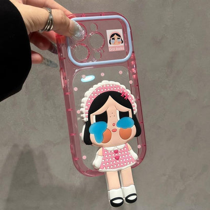 パステルソリッドカラー磁気リングキックスタンドフォンケース、360度回転式折りたたみスタンド耐衝撃保護カバー（iPhone用）