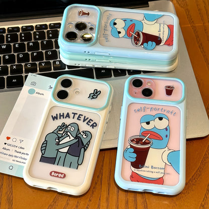Funda Transparente para Teléfono con Diseño de Snoopy Pintor de Graffiti, Marco Brillante Multicolor en Tonos Pastel, Antigolpes, Protectora para iPhone