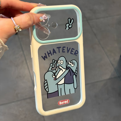 Funda Transparente para Teléfono con Diseño de Snoopy Pintor de Graffiti, Marco Brillante Multicolor en Tonos Pastel, Antigolpes, Protectora para iPhone