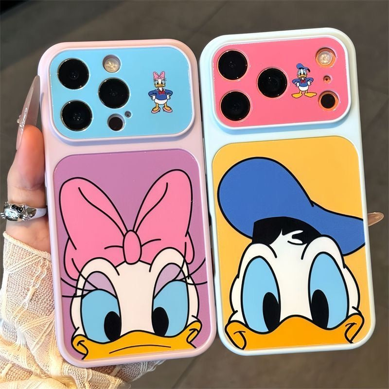 Funda Estética Bicolor Pastel para Teléfono con Anillo de Rotación 360°, Funda Protectora Suave Anticaída para iPhone con Texto Goodmood Todo Estará Bien