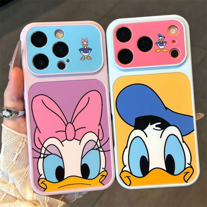 Funda Estética Bicolor Pastel para Teléfono con Anillo de Rotación 360°, Funda Protectora Suave Anticaída para iPhone con Texto Goodmood Todo Estará Bien