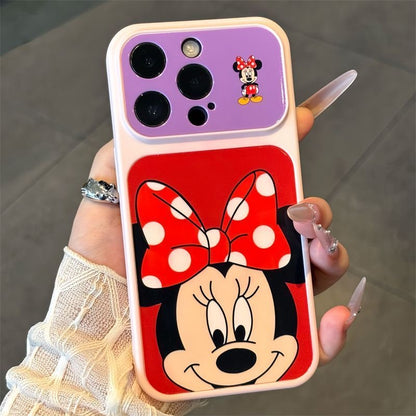 Funda Estética Bicolor Pastel para Teléfono con Anillo de Rotación 360°, Funda Protectora Suave Anticaída para iPhone con Texto Goodmood Todo Estará Bien