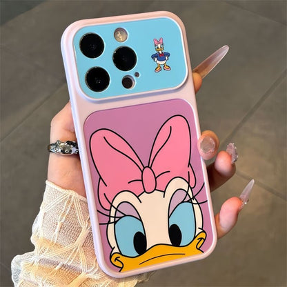 Funda Estética Bicolor Pastel para Teléfono con Anillo de Rotación 360°, Funda Protectora Suave Anticaída para iPhone con Texto Goodmood Todo Estará Bien