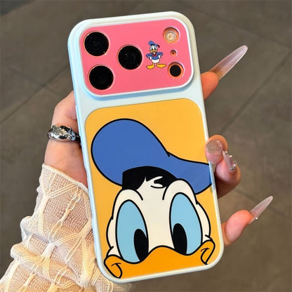 Funda Estética Bicolor Pastel para Teléfono con Anillo de Rotación 360°, Funda Protectora Suave Anticaída para iPhone con Texto Goodmood Todo Estará Bien