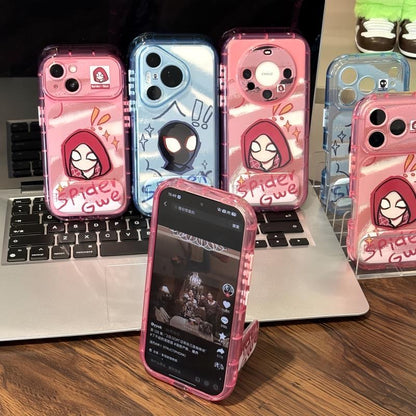 Funda de teléfono magnética con anillo de soporte, color sólido pastel, con rotación de 360° y soporte plegable, cubierta protectora a prueba de golpes para iPhone
