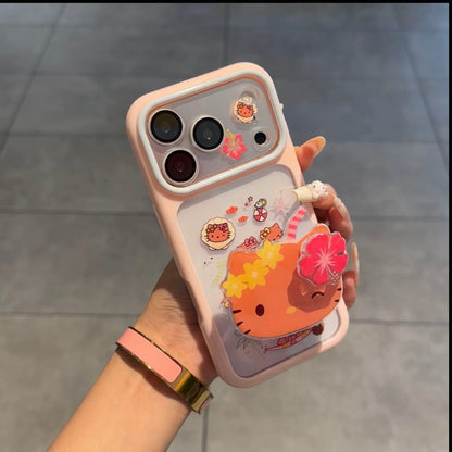 キュートなスポンジ・ボブとパトリックがプリントされたスマホケース。分割された大きなカメラ窓、全周を保護する耐落下衝撃構造、光沢のある明るいカラーフレームが特徴で、かわいいカートゥーンデザイン。iPhone対応。