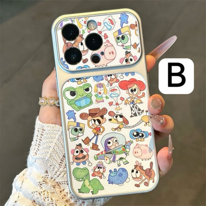 Cute Cartoon Collage Print Raised Lens Protective Shockproof Phone Case with Magnetic Option