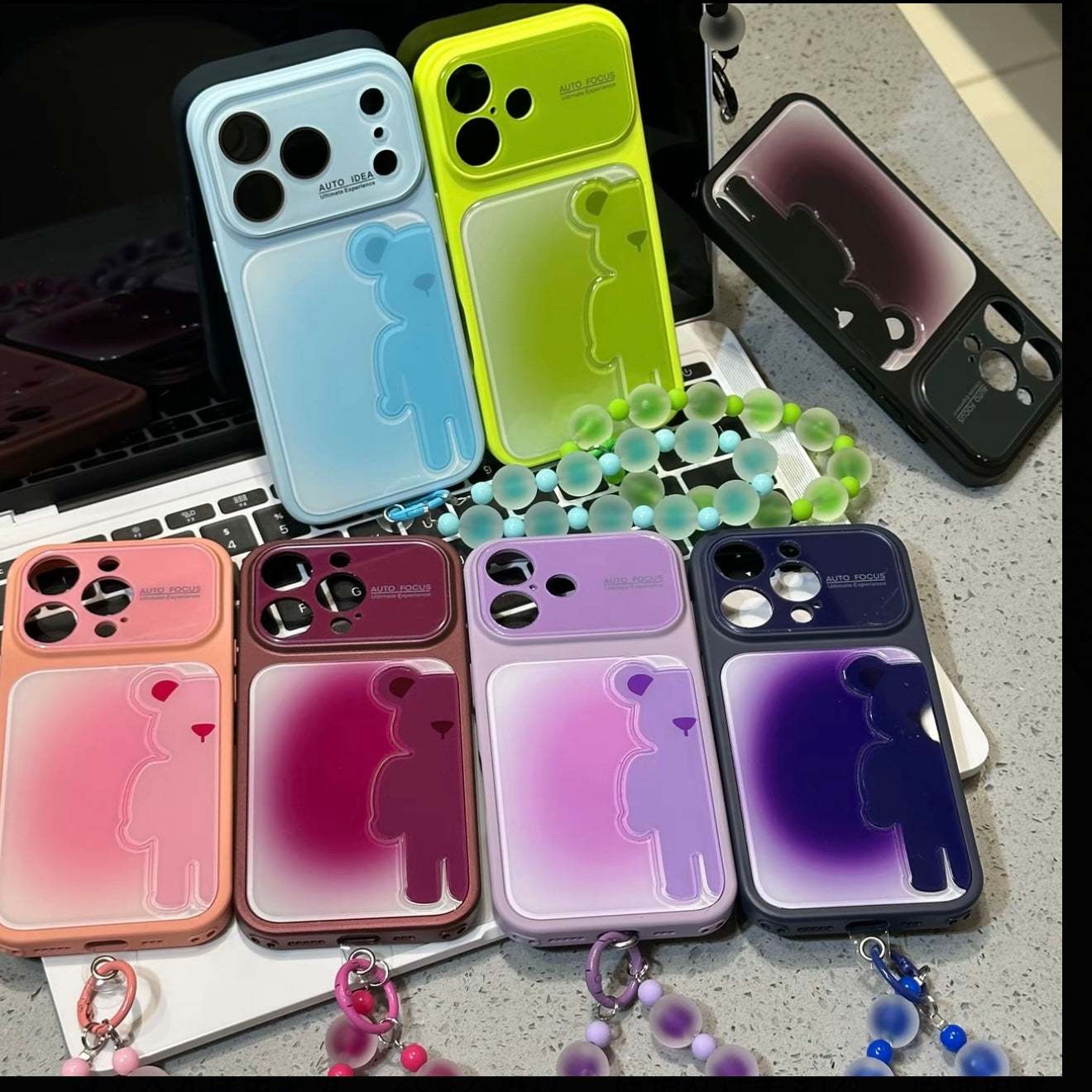 Funda protectora para iPhone con anilla magnética de dibujos animados vintage de Minnie, Goofy, Piolín y ventana grande para cámara, a prueba de golpes