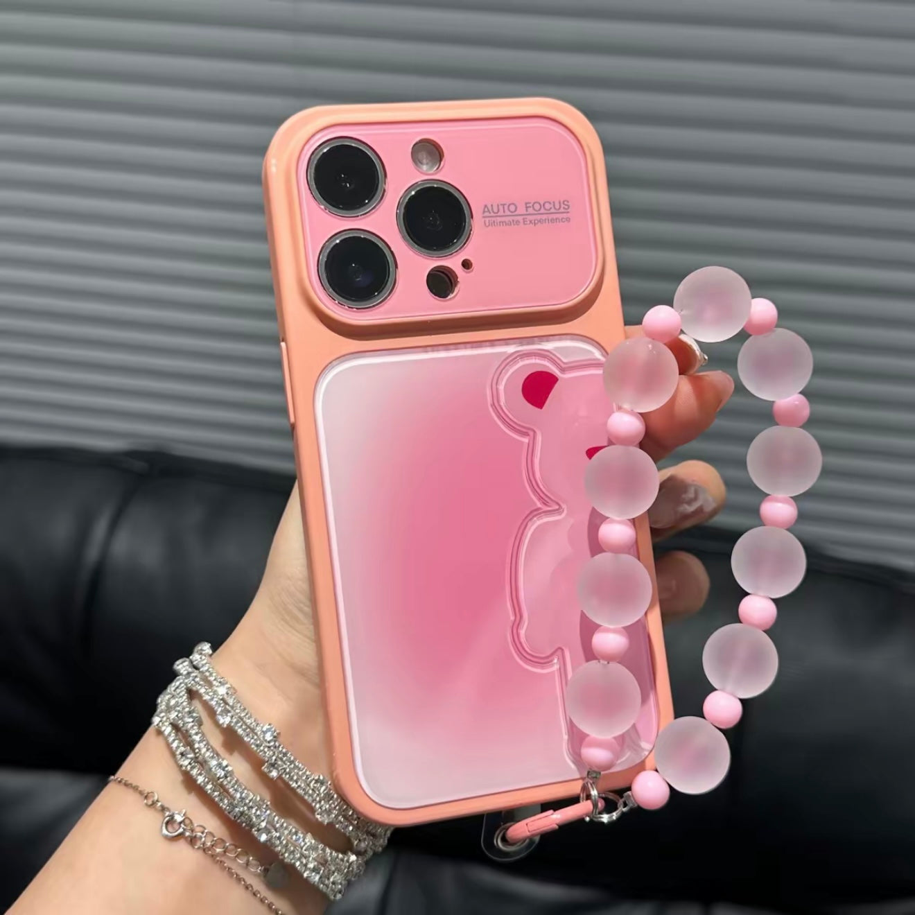 Funda protectora para iPhone con anilla magnética de dibujos animados vintage de Minnie, Goofy, Piolín y ventana grande para cámara, a prueba de golpes