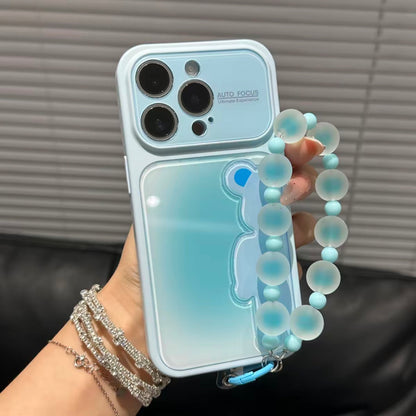 Funda protectora para iPhone con anilla magnética de dibujos animados vintage de Minnie, Goofy, Piolín y ventana grande para cámara, a prueba de golpes