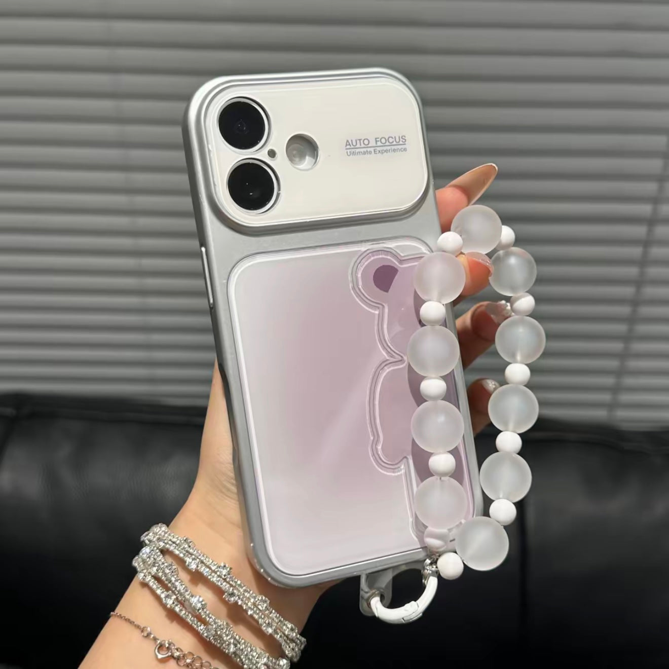 Funda protectora para iPhone con anilla magnética de dibujos animados vintage de Minnie, Goofy, Piolín y ventana grande para cámara, a prueba de golpes