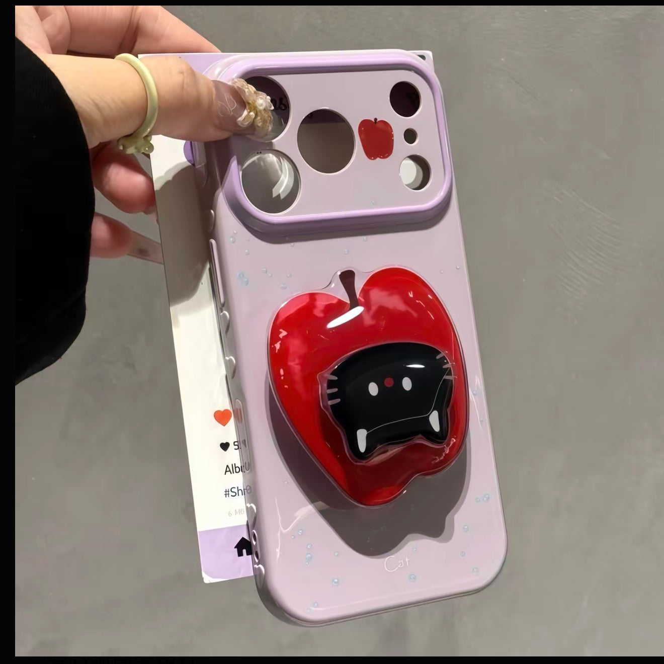 光沢のある可愛い漫画のスマホケース、360°回転磁気リングスタンド付き、ドナルドダック/グーフィー/プルート/ミッキー 耐衝撃保護ケース iPhone用