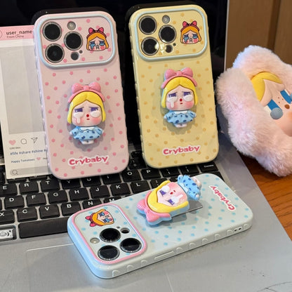 Funda protectora para iPhone con anilla magnética de dibujos animados vintage de Minnie, Goofy, Piolín y ventana grande para cámara, a prueba de golpes
