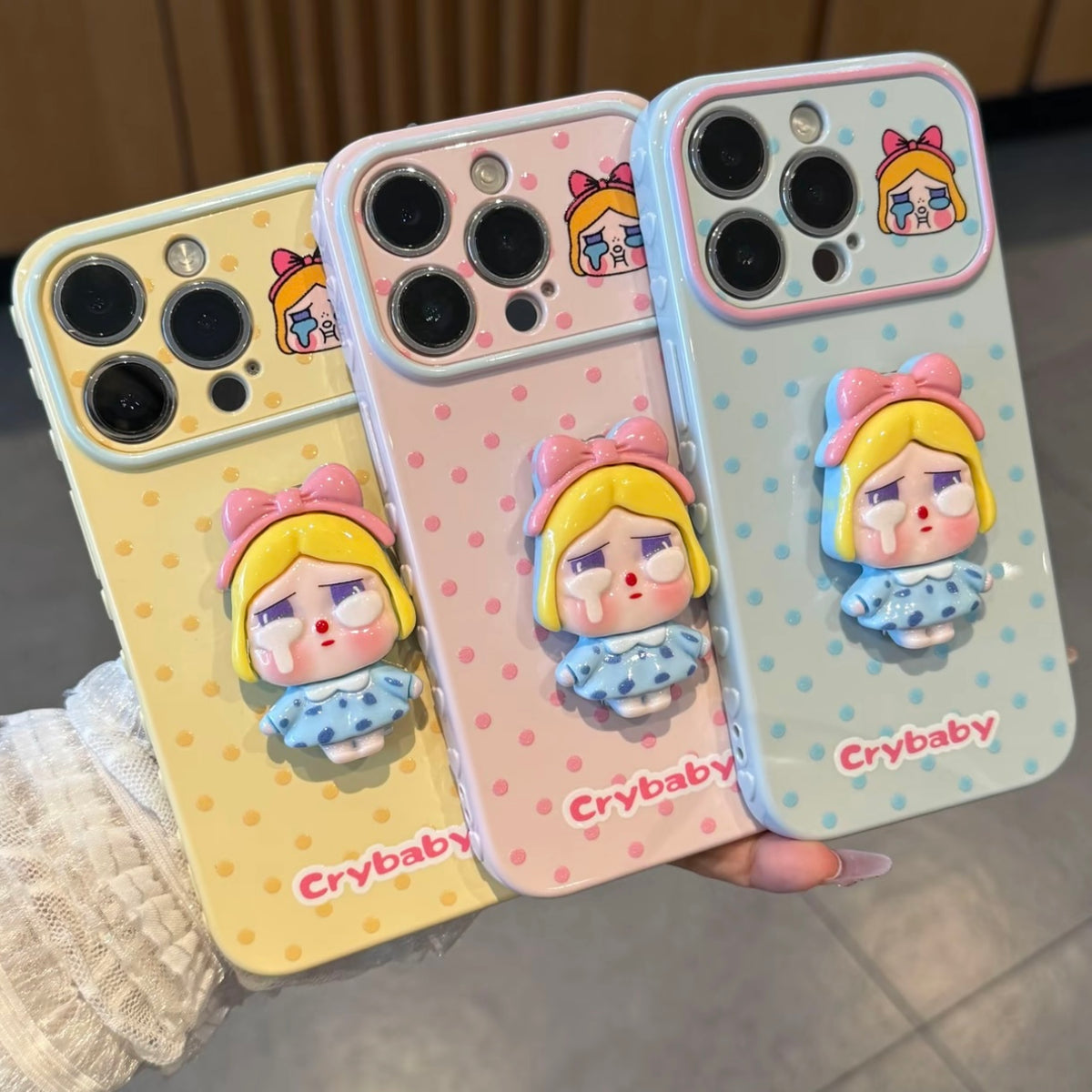 Funda protectora para iPhone con anilla magnética de dibujos animados vintage de Minnie, Goofy, Piolín y ventana grande para cámara, a prueba de golpes