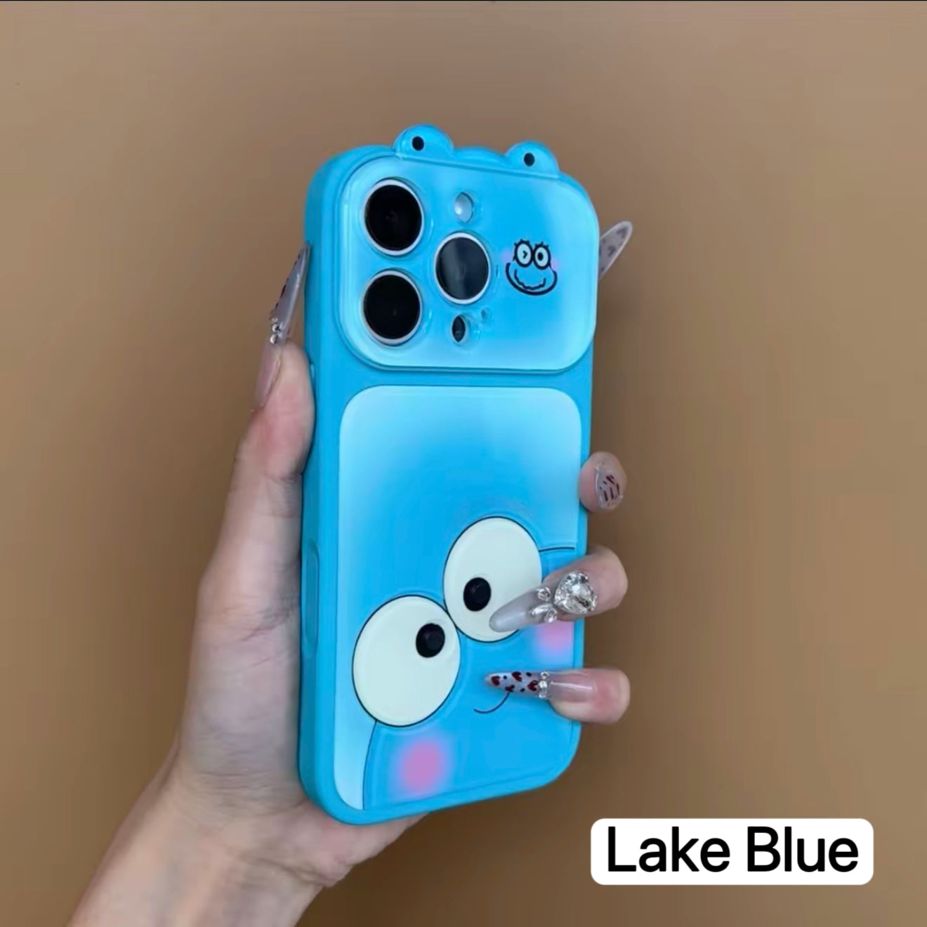 Cute Bow Cartoon Kitty& Frog Phone Case | Flip Camera Lens Protector Soft Shockproof Cover For iPhone