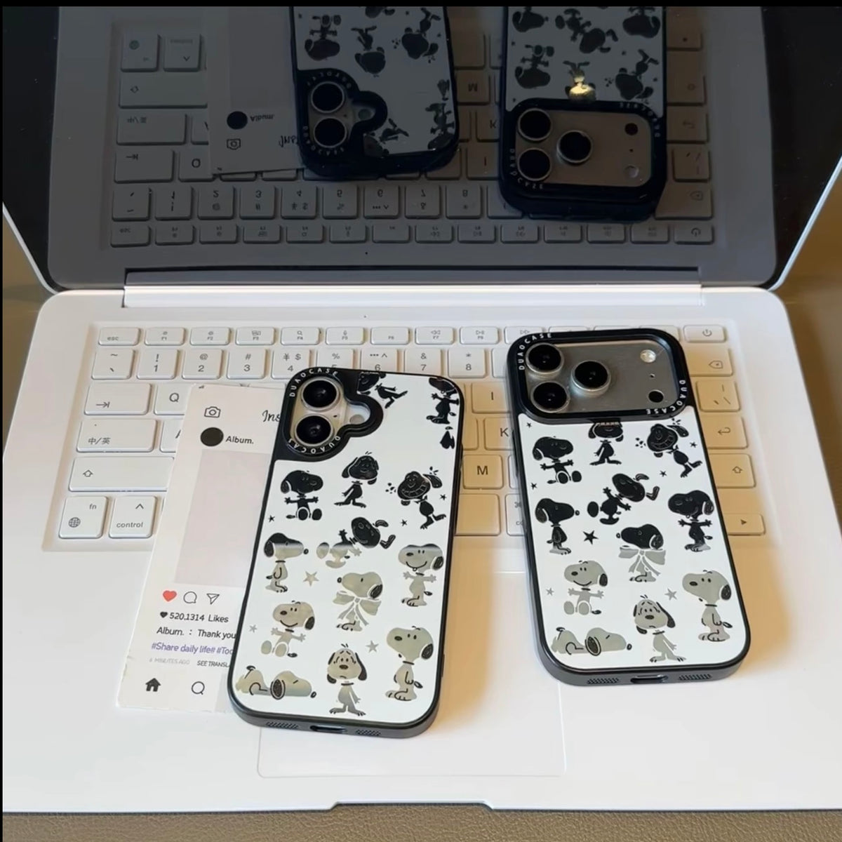 Funda protectora para iPhone con anilla magnética de dibujos animados vintage de Minnie, Goofy, Piolín y ventana grande para cámara, a prueba de golpes