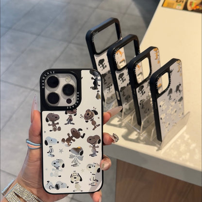 Funda protectora para iPhone con anilla magnética de dibujos animados vintage de Minnie, Goofy, Piolín y ventana grande para cámara, a prueba de golpes