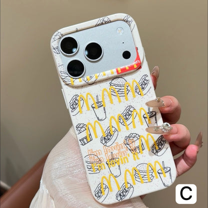 Funda Estética Bicolor Pastel para Teléfono con Anillo de Rotación 360°, Funda Protectora Suave Anticaída para iPhone con Texto Goodmood Todo Estará Bien