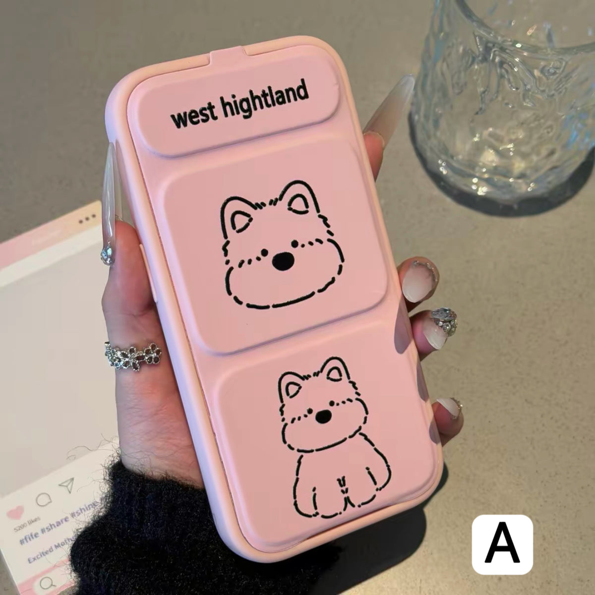 Funda Transparente para Teléfono con Diseño de Snoopy Pintor de Graffiti, Marco Brillante Multicolor en Tonos Pastel, Antigolpes, Protectora para iPhone
