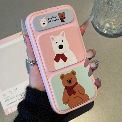 Funda Transparente para Teléfono con Diseño de Snoopy Pintor de Graffiti, Marco Brillante Multicolor en Tonos Pastel, Antigolpes, Protectora para iPhone