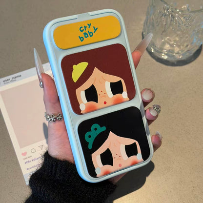 Funda Transparente para Teléfono con Diseño de Snoopy Pintor de Graffiti, Marco Brillante Multicolor en Tonos Pastel, Antigolpes, Protectora para iPhone