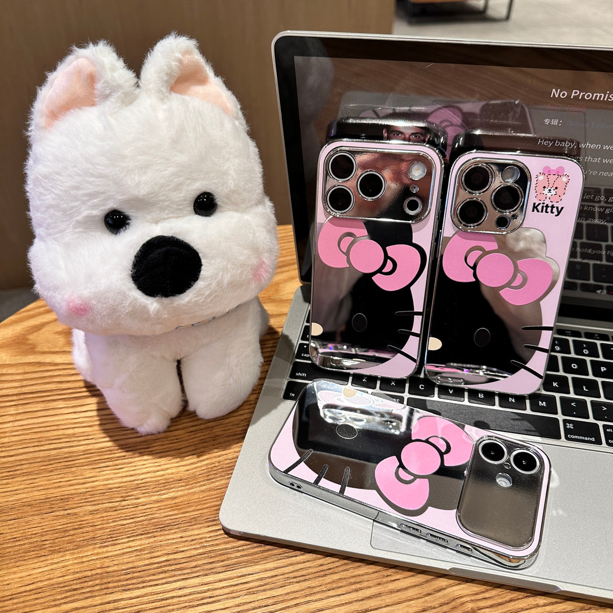 Cute Cartoon Bow Mirror Surface Phone Case, Electroplated Frame Protective Cover With Large Camera Cutout For iPhone 18 Pro Max 17 16 15 14