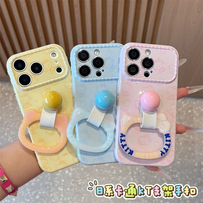 Funda protectora para iPhone con anilla magnética de dibujos animados vintage de Minnie, Goofy, Piolín y ventana grande para cámara, a prueba de golpes