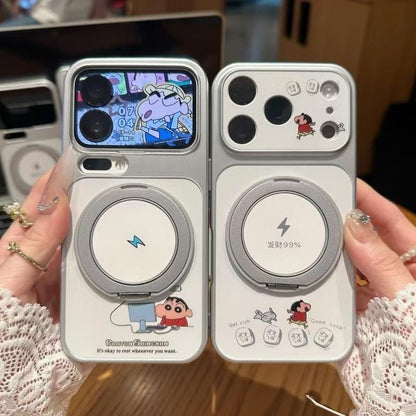 キュートなスポンジ・ボブとパトリックがプリントされたスマホケース。分割された大きなカメラ窓、全周を保護する耐落下衝撃構造、光沢のある明るいカラーフレームが特徴で、かわいいカートゥーンデザイン。iPhone対応。